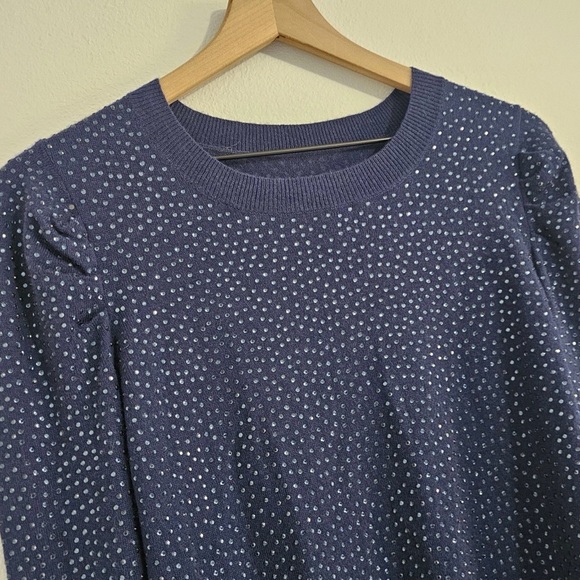 Alice + Olivia - Rhinestone Sweater Angora/Wool/Cashmere Cozycore Maximalist - Picture 3 of 9